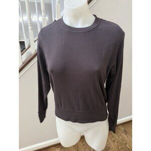 NWT PerfectWhiteTee Pullover Ribbed Tee Cocoa Brown XS